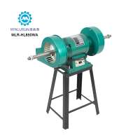 Double Heads Footwear Leather Shoe Polish Making Machine Shoe Polishing Grinding Buffing Filling Machine